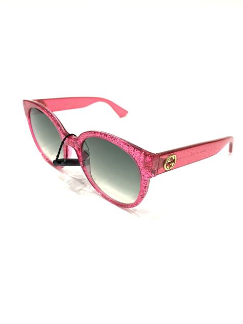 women pink gucci sunglasses|Gucci pink glitter sunglasses.